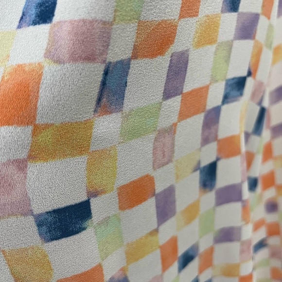 Investments petites geometric button up blouse large Caroline - Picture 3 of 5